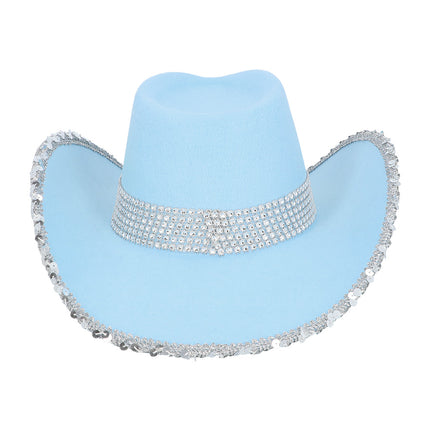 Chapeau cowboy Spark bleu clair