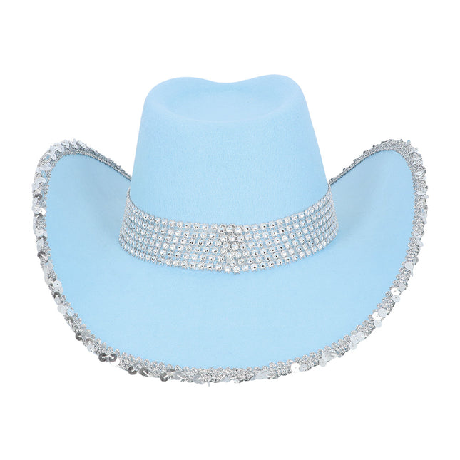 Chapeau cowboy Spark bleu clair
