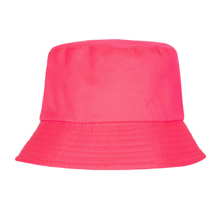 Chapeau seau Rave rose fluo