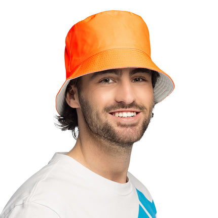 Chapeau à godets Rave néon orange