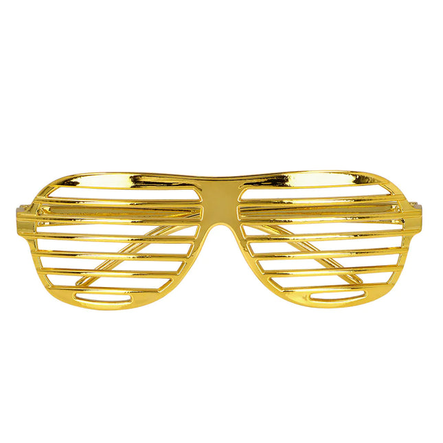 Lunettes d'or rayées