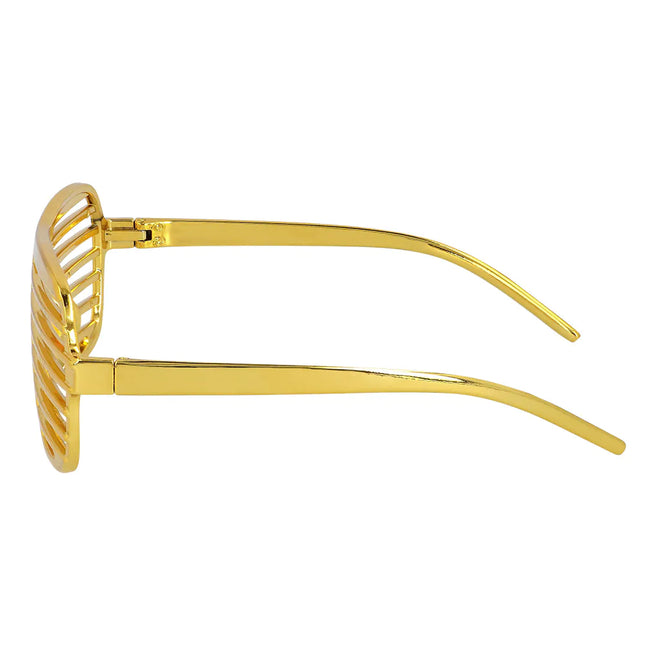 Lunettes d'or rayées