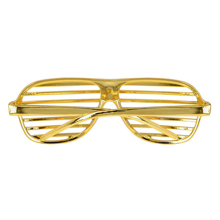 Lunettes d'or rayées
