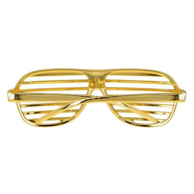Lunettes d'or rayées
