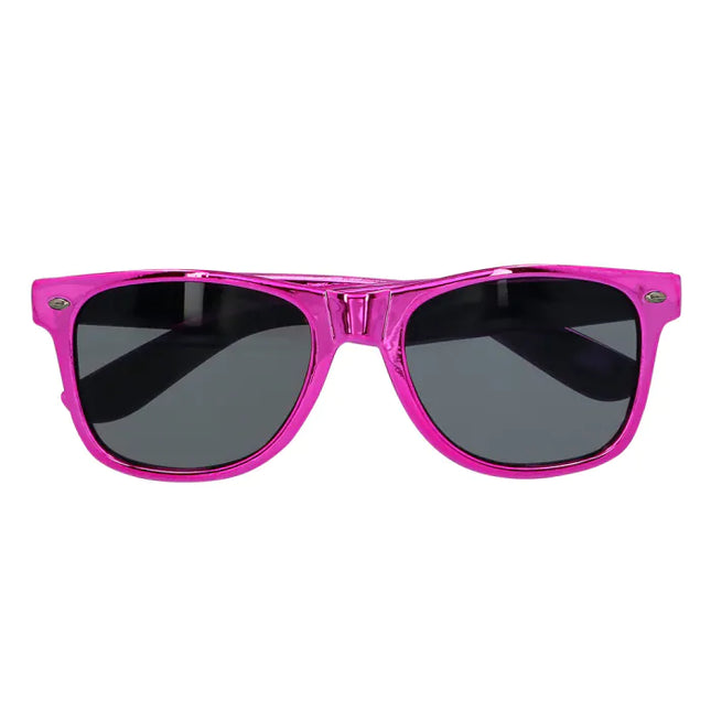 Lunettes de soleil roses brillantes