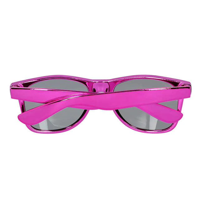 Lunettes de soleil roses brillantes