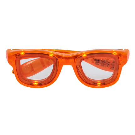 Lunettes de fête LED Clignotant orange