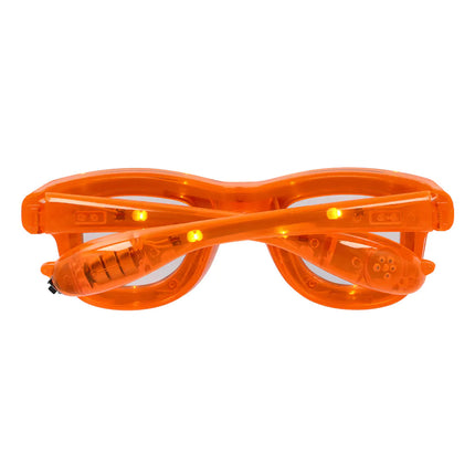 Lunettes de fête LED Clignotant orange