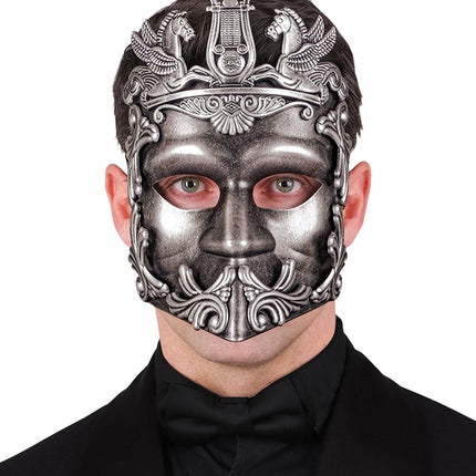 Masque romain argent