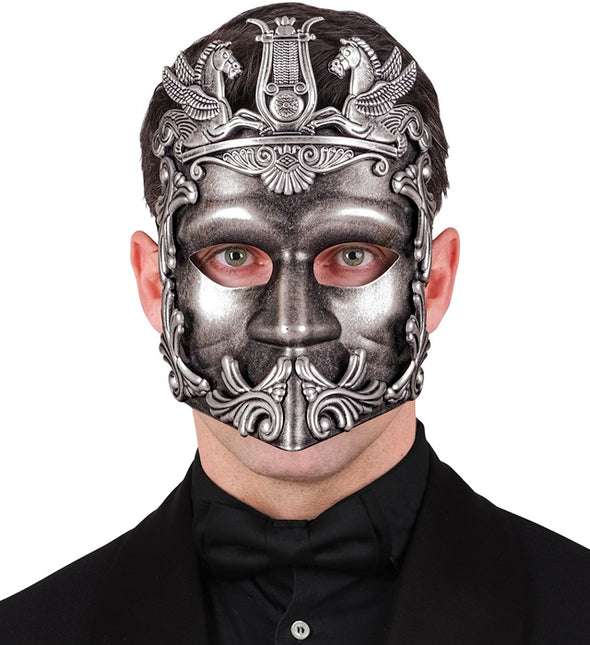 Masque romain argent