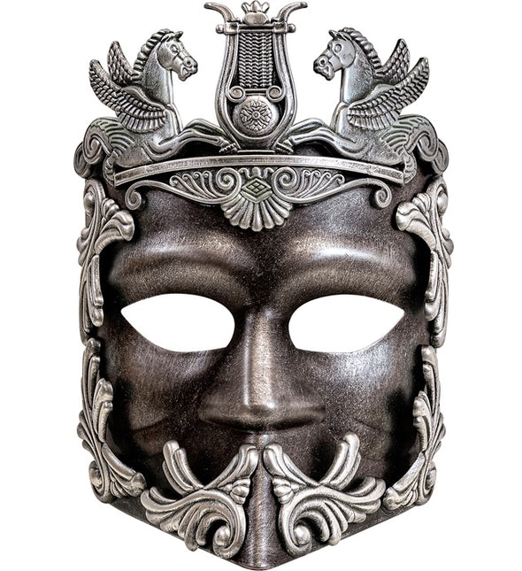 Masque romain argent