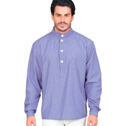 Chemise Zeeman blanche et bleue