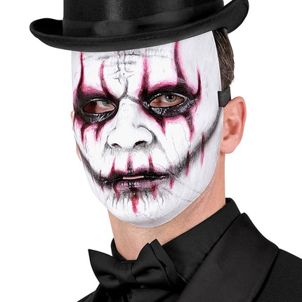 Masque du Joker Blanc Maléfique