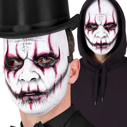 Masque du Joker Blanc Maléfique