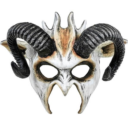 Masque d'Halloween Chèvre Blanche Noire