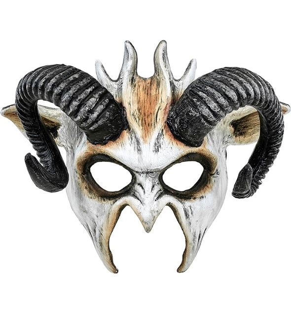 Masque d'Halloween Chèvre Blanche Noire