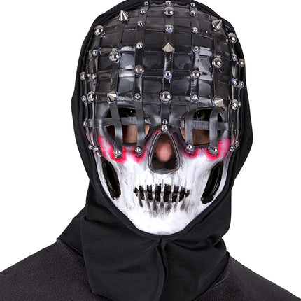 Masque d'Halloween Noir Blanc Squelette Maille