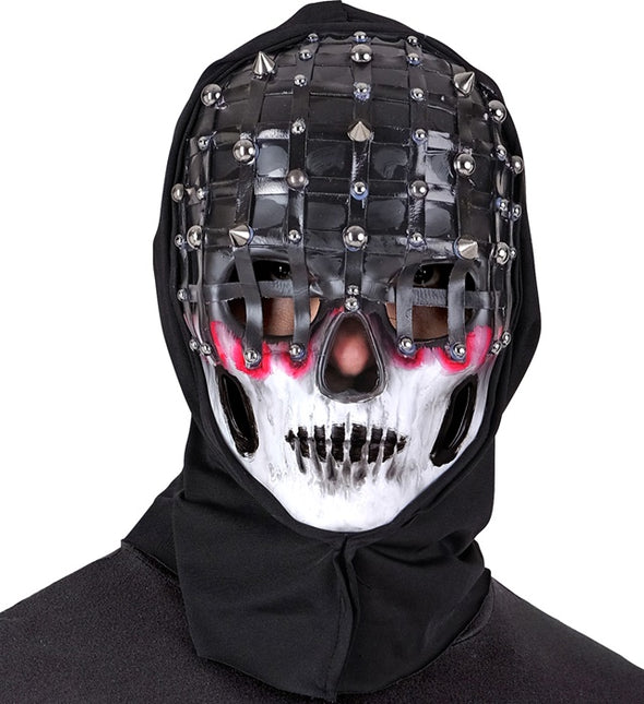 Masque d'Halloween Noir Blanc Squelette Maille