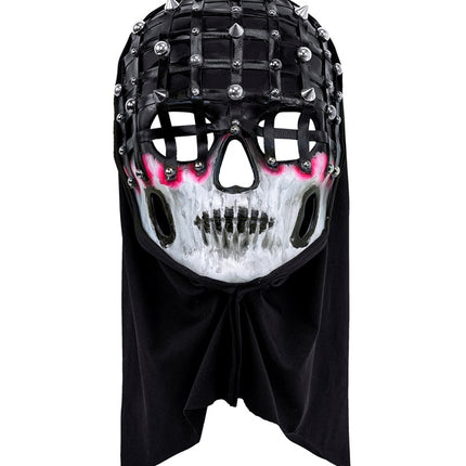Masque d'Halloween Noir Blanc Squelette Maille