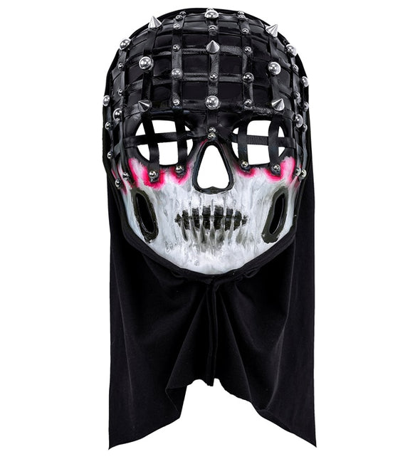 Masque d'Halloween Noir Blanc Squelette Maille