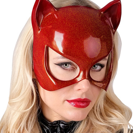 MASQUE YEUX DE CHAT ROUGE