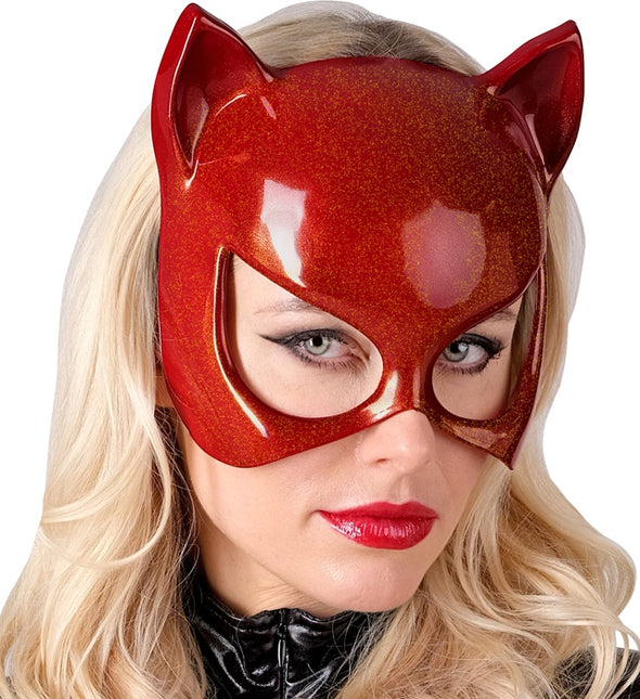 MASQUE YEUX DE CHAT ROUGE