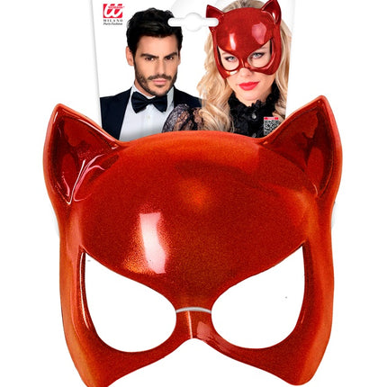 MASQUE YEUX DE CHAT ROUGE