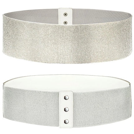 Ceinture argentée à strass