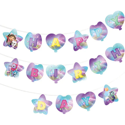 Gabby'S Dollhouse : Guirlande « Happy Birthday » 5 m