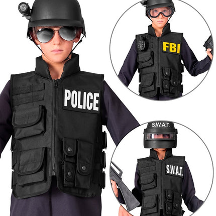 GILET PARE-BALLES FBI/POLICE ENFANT