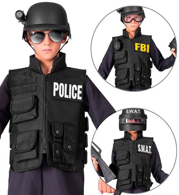 GILET PARE-BALLES FBI/POLICE ENFANT