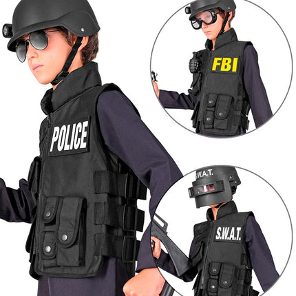 GILET PARE-BALLES FBI/POLICE ENFANT