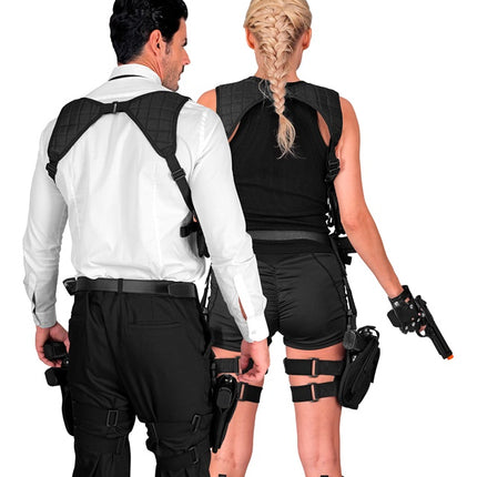 Holster jambe droite noir Tactical Uni