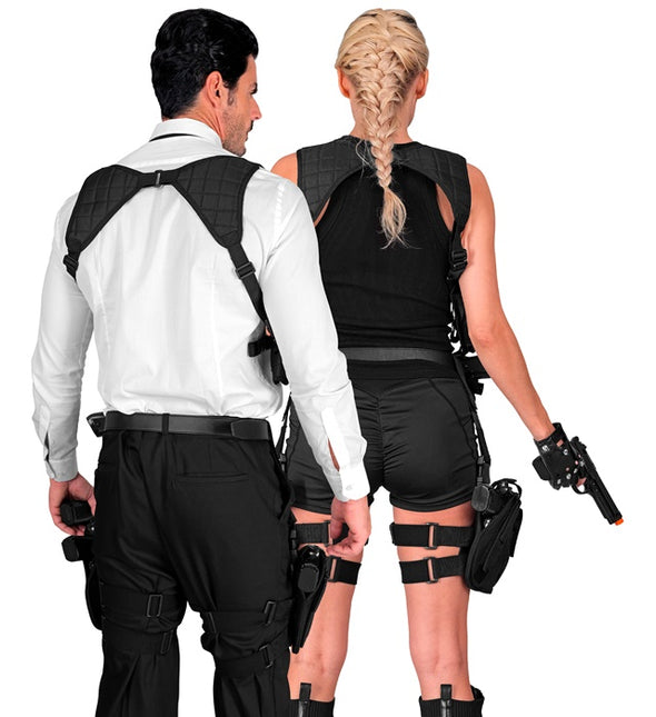 Holster jambe droite noir Tactical Uni