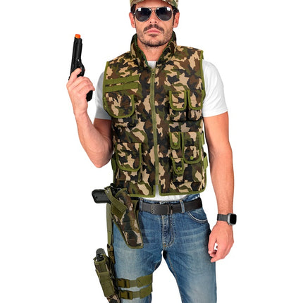 Holster jambe droite camouflage
