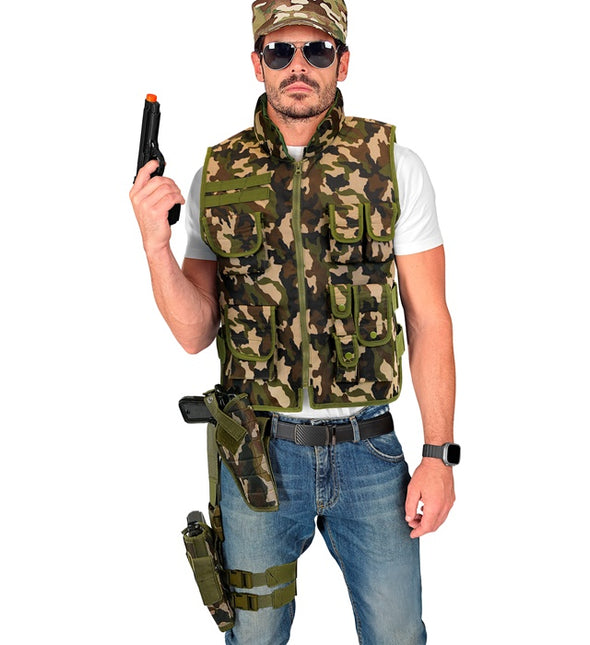 Holster jambe droite camouflage