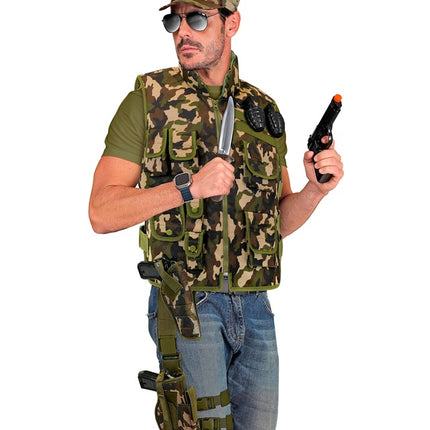 Holster jambe droite camouflage