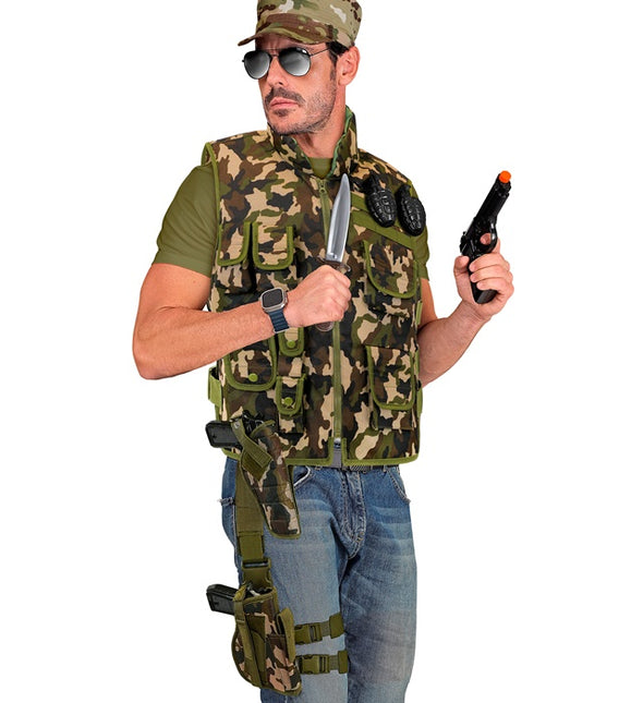 Holster jambe droite camouflage