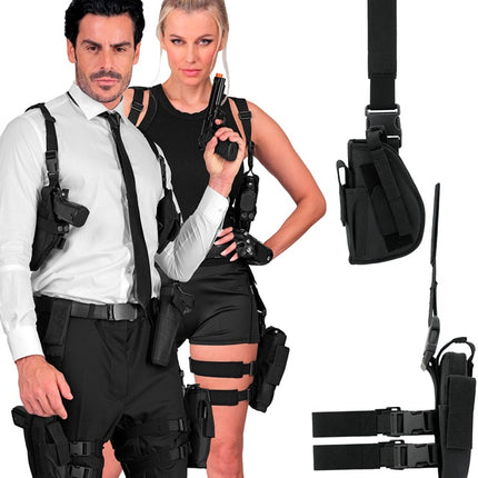 Holster pour jambe gauche Noir