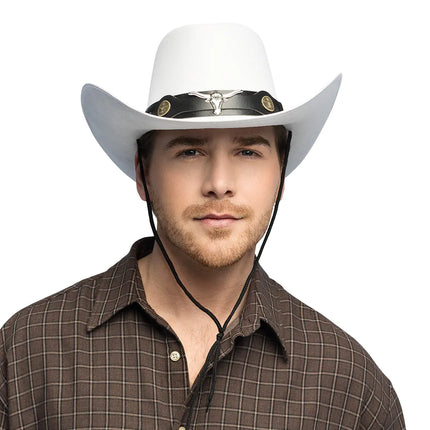 Chapeau cowboy Wyatt blanc