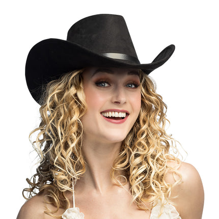 Chapeau cowboy Bronco noir
