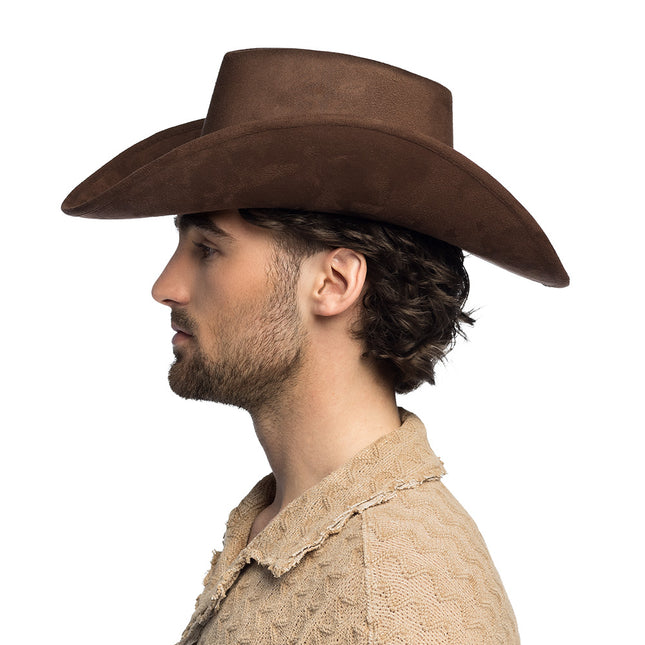Chapeau cowboy Bronco marron