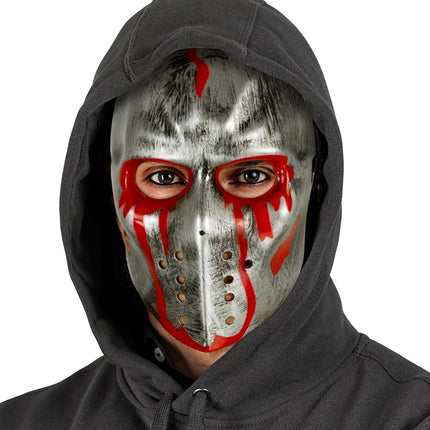 MASQUE DE HOCKEY ENSANGLANTÉ