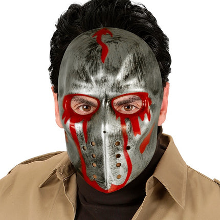 MASQUE DE HOCKEY ENSANGLANTÉ