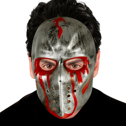 MASQUE DE HOCKEY ENSANGLANTÉ