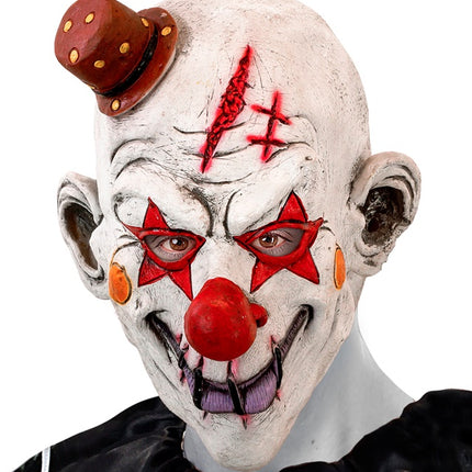 MASQUE COMPLET DE CLOWN TUEUR AVEC CHAPEAU