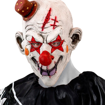 MASQUE COMPLET DE CLOWN TUEUR AVEC CHAPEAU