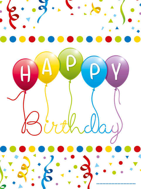 Sacs à partager Happy Birthday 6pcs