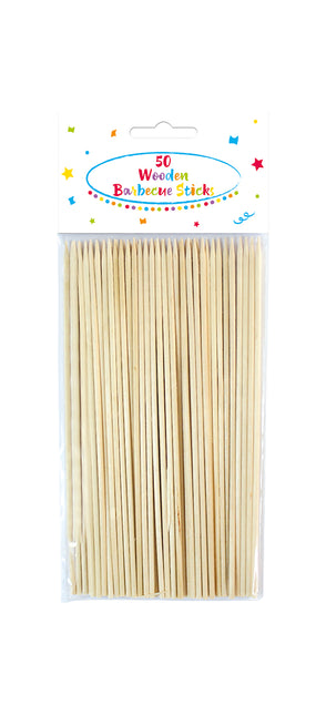 Wooden Products Brochettes de barbecue en bois 50St