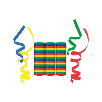 Serpentine colorée 18 anneaux 4m 3pcs